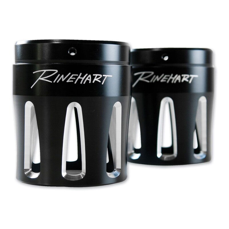 RINEHART RACING MOTOPRO45 END CAP PAIR MERGE BLK 900-0020