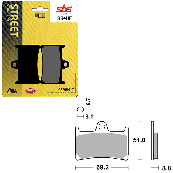 SBS ATV/UTV CERAMIC BRAKE PAD  6190634100