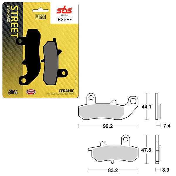 SBS ATV/UTV CERAMIC BRAKE PAD  6190635100