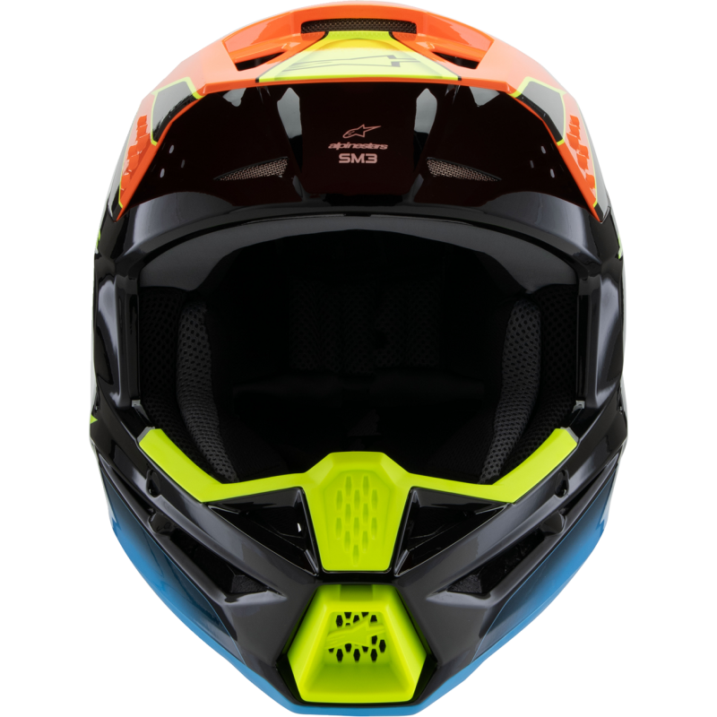 ALPINESTARS HELMET SM3 YTH FRAY B/O/Y L ECE06 8301725-1455-YL