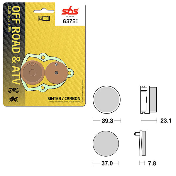 SBS ATV/UTV SINTER BRAKE PAD  6240637100
