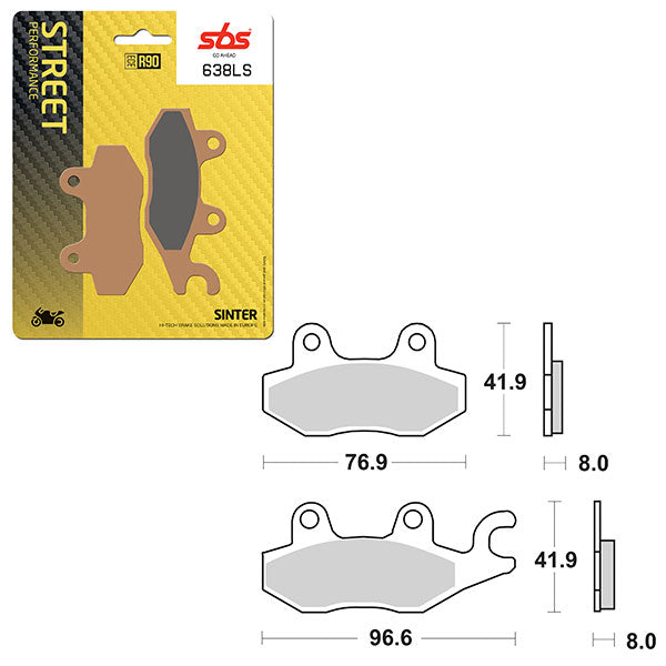 SBS PERFORMANCE LS SINTER BRAKE PAD  6260638100