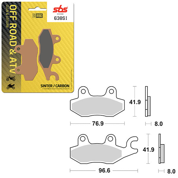 SBS ATV/UTV SINTER BRAKE PAD  6240638100