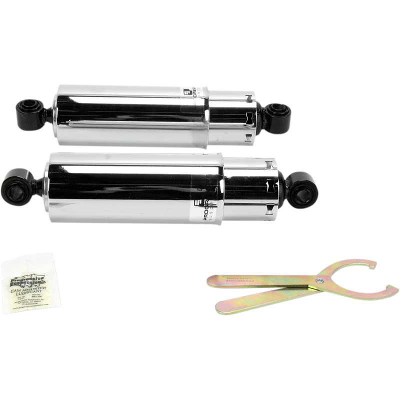 PROGRESSIVE SUSPENSION 12.0" 91-17 DYNA 412 STD FULL-CHR SHOCKS 412-4042C