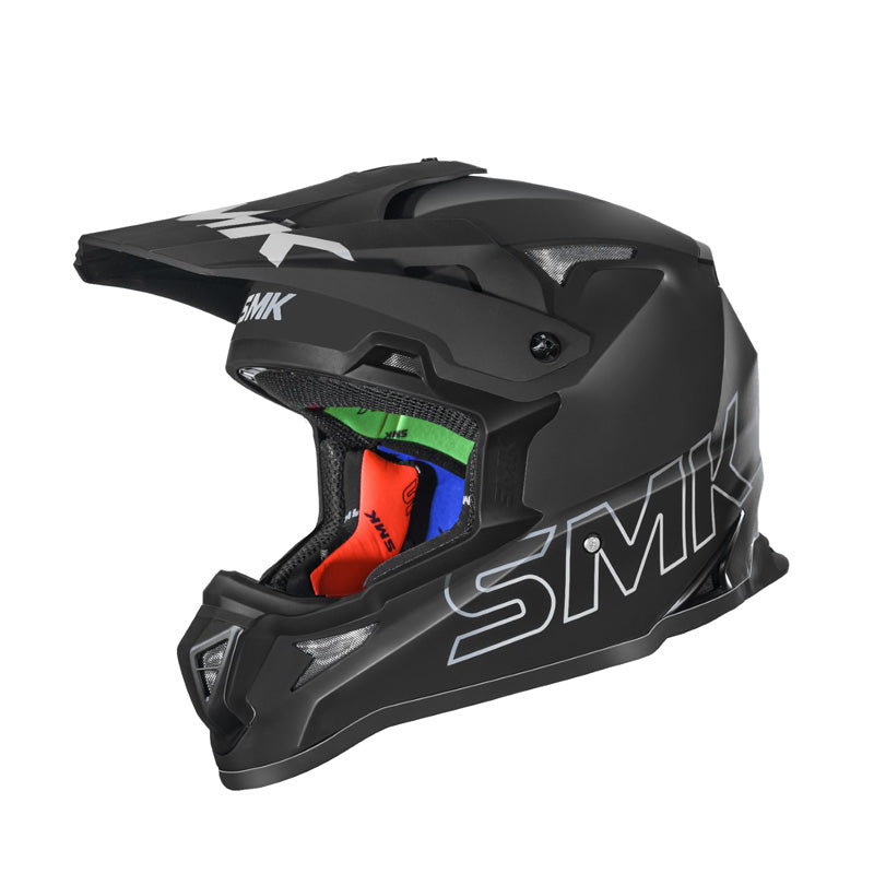 SMK HELMETS (L) ALLTERRA MAT BLK/GREY DOT ECE LG 1000067637