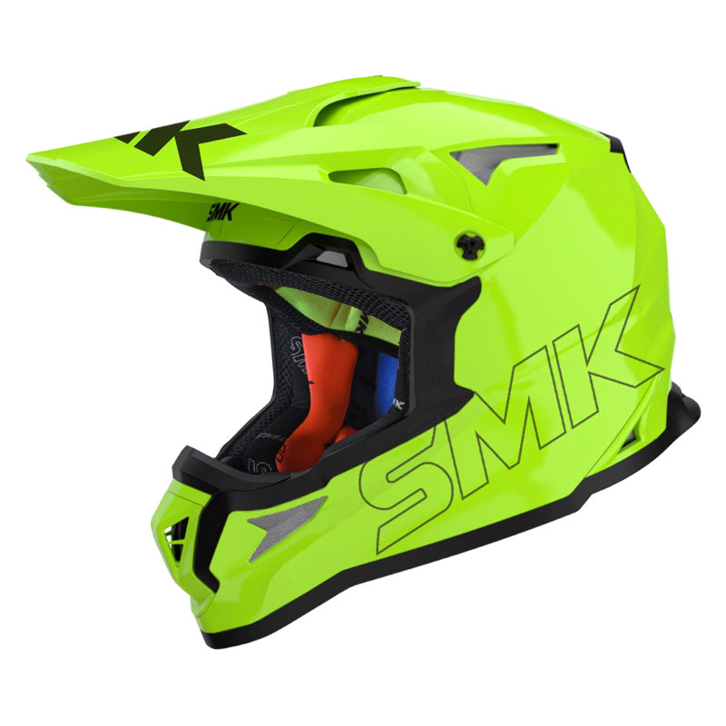 SMK HELMETS (L) ALLTERRA HI VIS YEL DOT ECE LG 1000032047