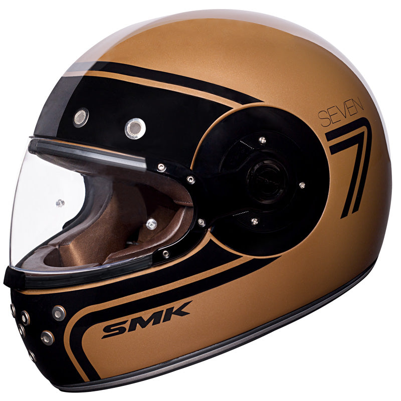 SMK HELMETS (L) RETRO SEVEN GLO BRONZE/BLK DOT ECE LG 1000031459