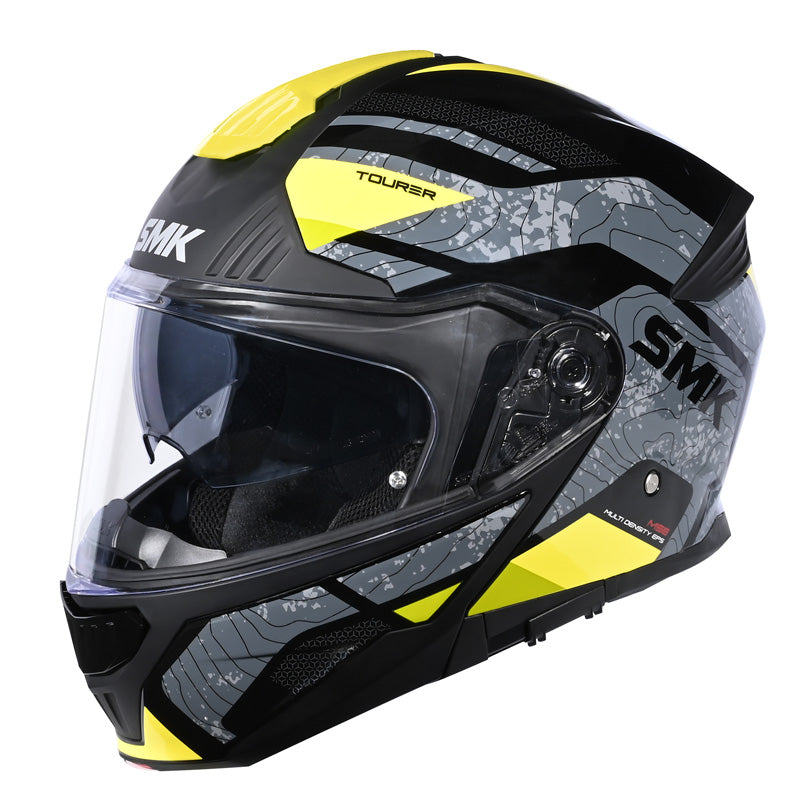 SMK HELMETS GULLWING - NAVIGATOR BLACK/GREY/YELLOW (L) 1000084103