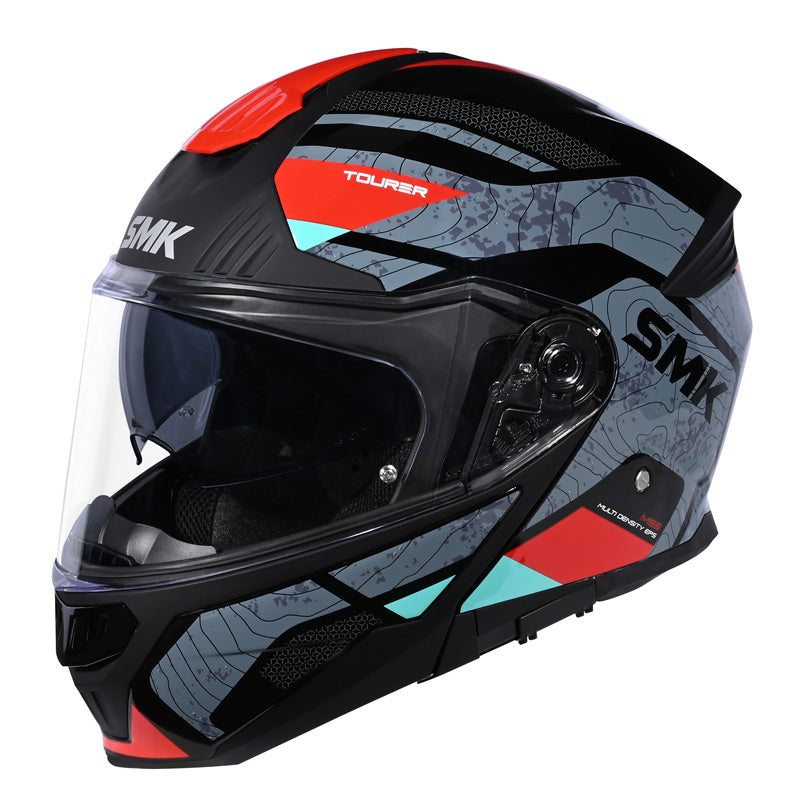 SMK HELMETS GULLWING - NAVIGATOR BLACK/GREY/RED (MATTE) (L) 1000084119