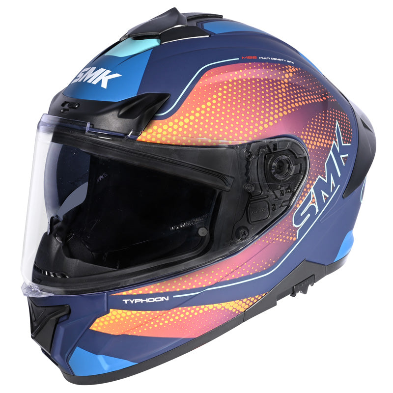 SMK HELMETS TYPHOON - MYSTIC BLUE/BLUE/YELLOW (L) 1000061769