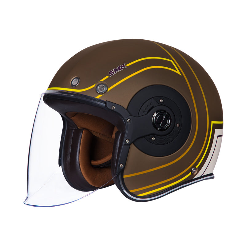 SMK HELMETS RETRO JET - CARRETERA ORANGE/WHITE/YELLOW (L) 1000086891