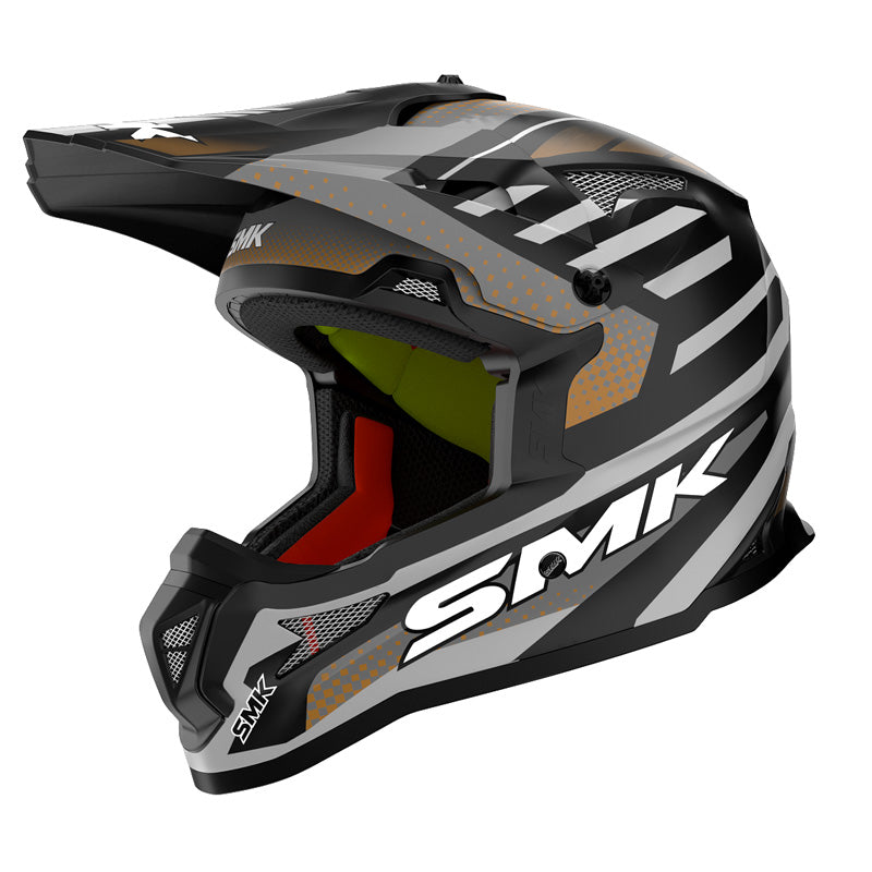 SMK HELMETS ALLTERRA - BULLDOZER BLACK/GREY/ORANGE (MATTE) (L) 1000067663