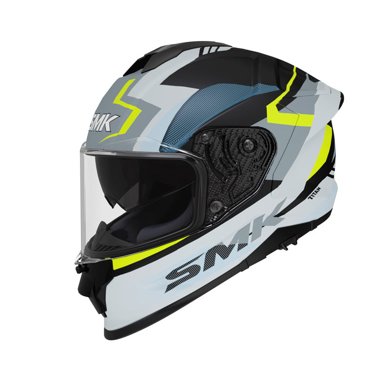 SMK HELMETS TITAN PFT - CHICANEIRO BLACK/GREY/YELLOW (L) 1000061870