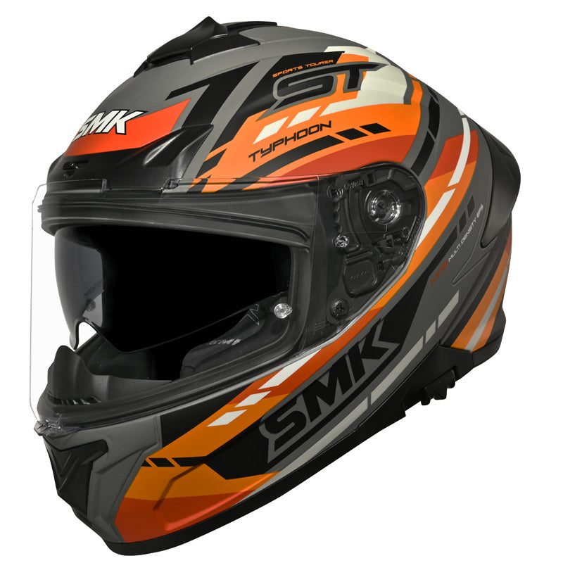 SMK HELMETS TYPHOON - ST MA672 GREY/ORANGE/BLACK (MATTE) (L) 1000082910