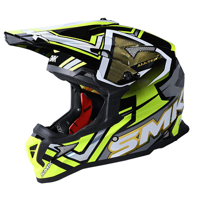 SMK HELMETS ALLTERRA - X-ACES GL264 BLACK/GREY/YELLOW (L) 1000086895