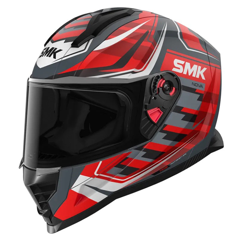 SMK HELMETS NOVA HELMET -SUPER GREY/RED/WHITE MA631 (MATTE) L 1000087718