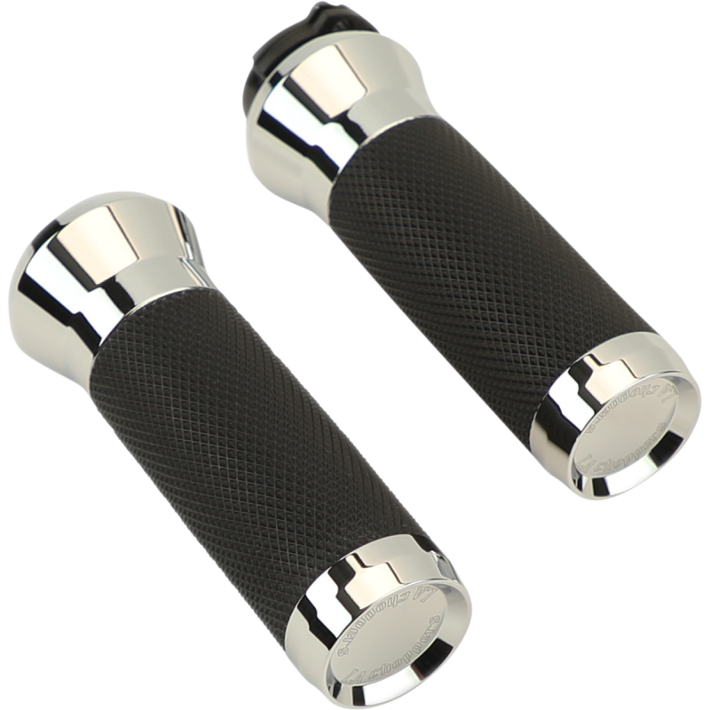 LA CHOPPERS GRIPS TBW CHROME LA-7492-00