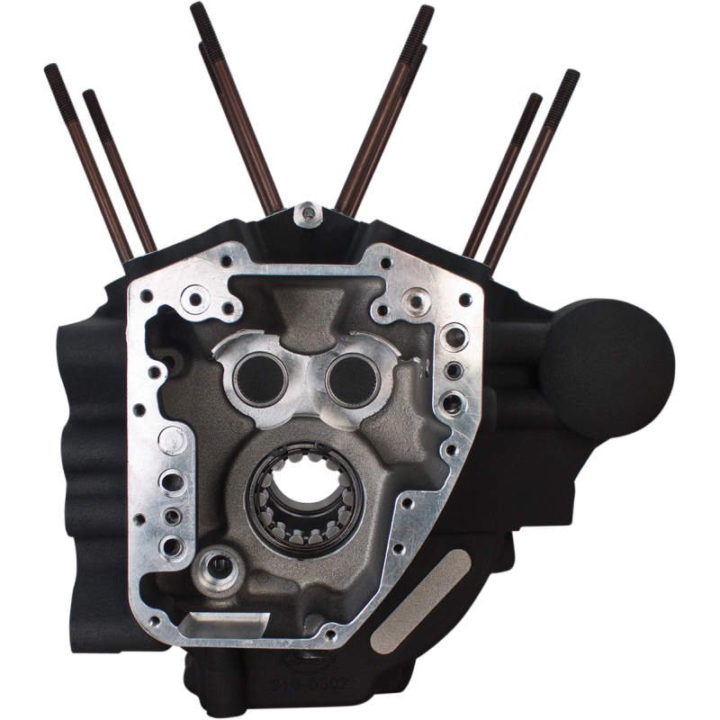 S&S CYCLE 07-16 B/T BLK 4.125 BORE ENG CASES 310-0369