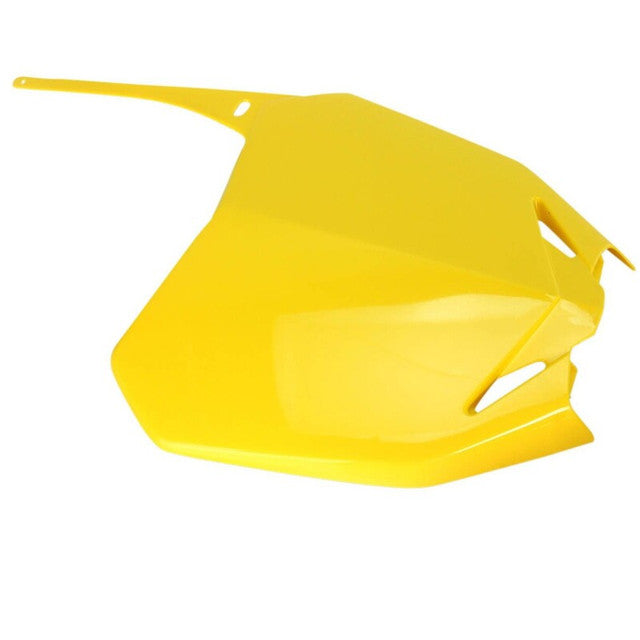 UFO RMZ450 2008 FRONT # PLATE 01YELLOW SU04919-102