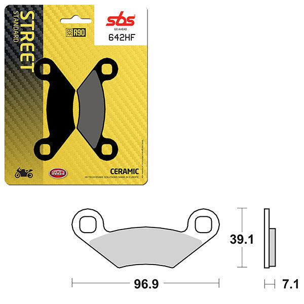 SBS ATV/UTV CERAMIC BRAKE PAD  6190642100