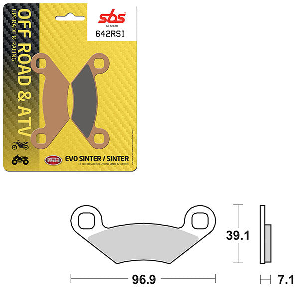 SBS EVO SINTER BRAKE PAD  6280642100