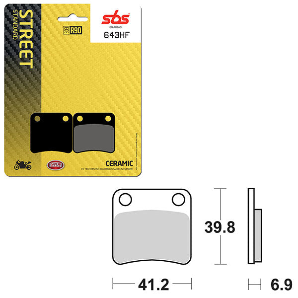 SBS ATV/UTV CERAMIC BRAKE PAD  6190643100