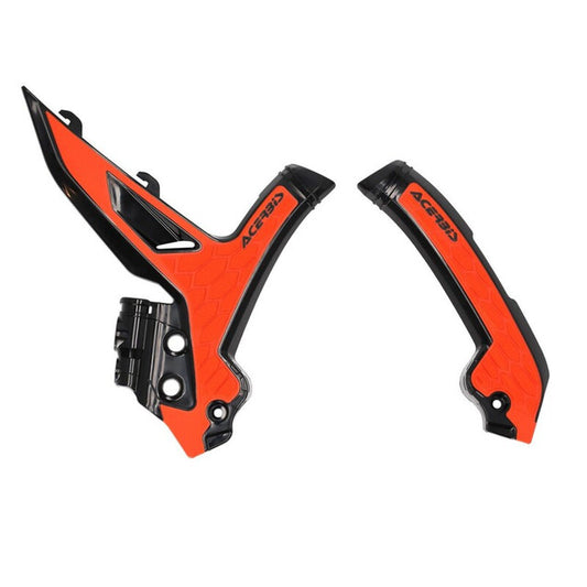 ACERBIS FRAME GUARD X-GRIP BLK/ORG SX125/250/300:23,SXF250-450:23 2975045229