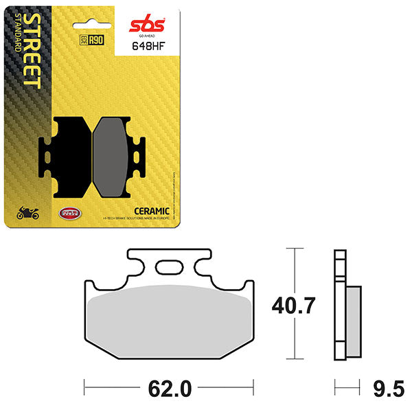 SBS ATV/UTV CERAMIC BRAKE PAD  6190648100