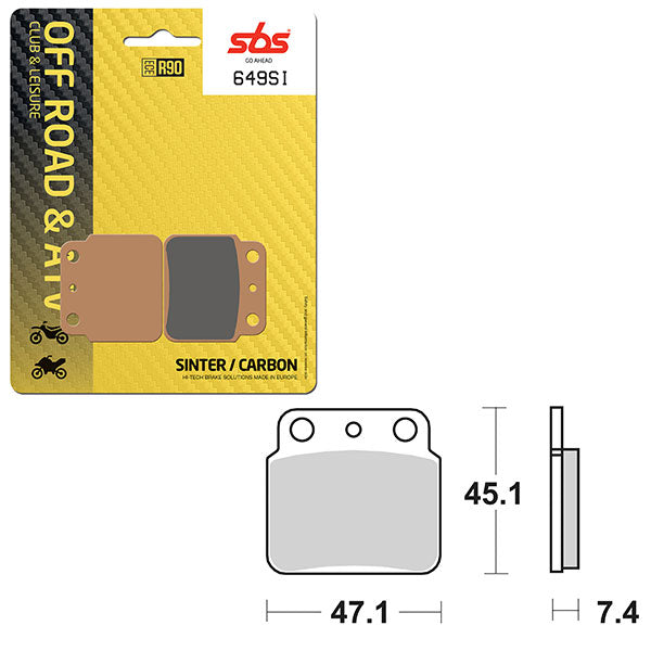 SBS ATV/UTV SINTER BRAKE PAD  6240649100