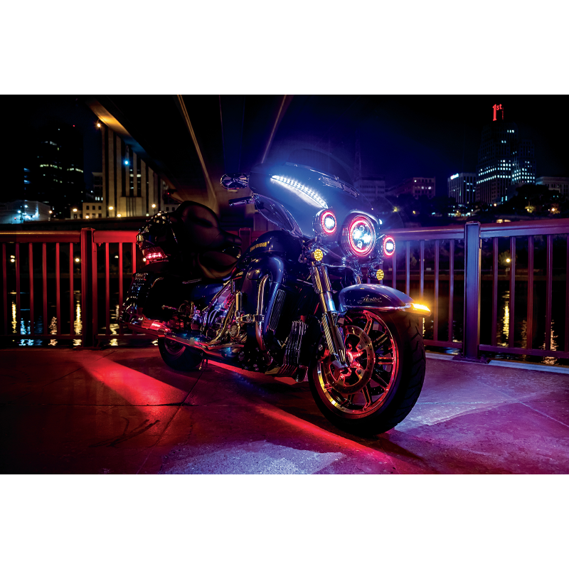 KURYAKYN HEADLIGHT PRISM +7" BLK PN 2478- KUR2478