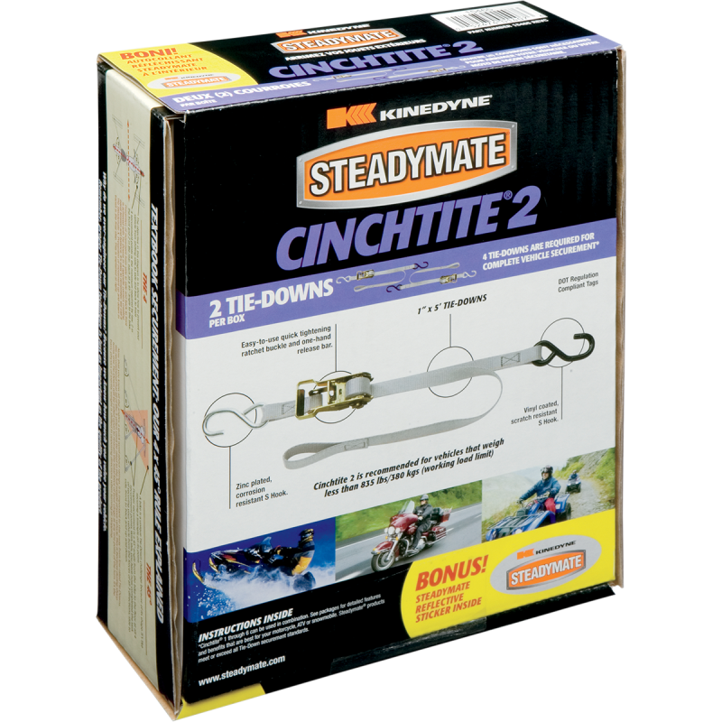 STEADYMATE STEADYMATE CINCHTITE 2 835 LBS 2 PACK 15465