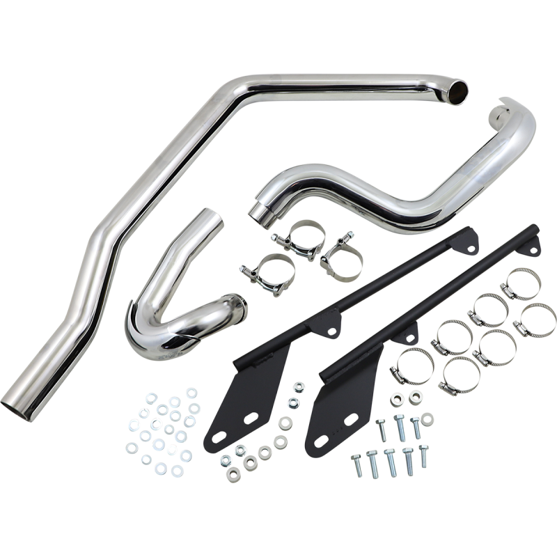 BASSANI XHAUST 86-06 FLST/FXST POWER CURVE HEADERS CHR SFT-211