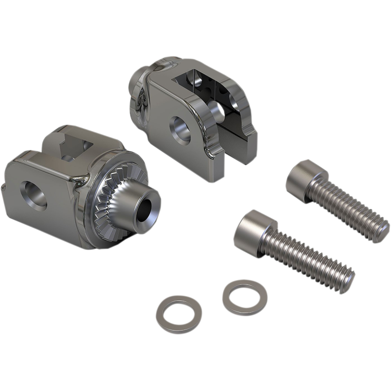CIRO LLC FRONT FOOTREST ADAPTERS FOR '18-UP SOFTAIL, CHROME 60017
