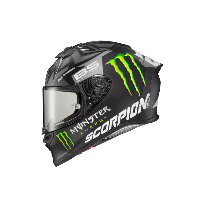 SCORPION EXO-R1 AIR FABIO/MONSTER MATTE SILVER LG DOT ECE R1-4204
