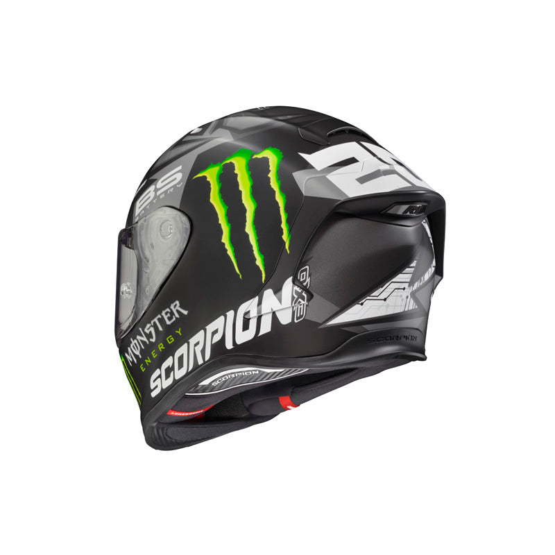 SCORPION EXO-R1 AIR FABIO/MONSTER MATTE SILVER LG DOT ECE R1-4204