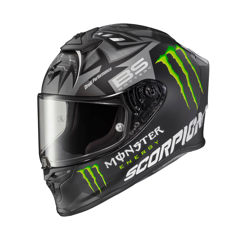SCORPION EXO-R1 AIR FABIO/MONSTER MATTE SILVER LG DOT ECE R1-4204