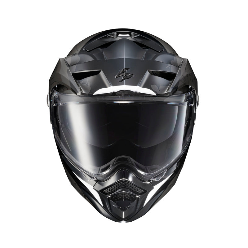 SCORPION EXO-AT960 TOPOGRAPHIC BLK/WH LG DOT-ECE 96-1025