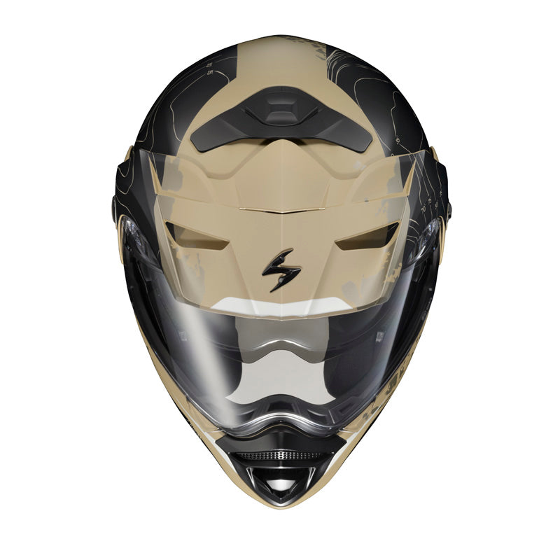 SCORPION XEXO-AT960 TOPOGRAPHIC SAND/BLK LG DOT-ECE 96-1045