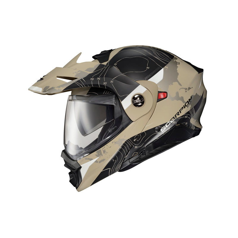 SCORPION XEXO-AT960 TOPOGRAPHIC SAND/BLK LG DOT-ECE 96-1045