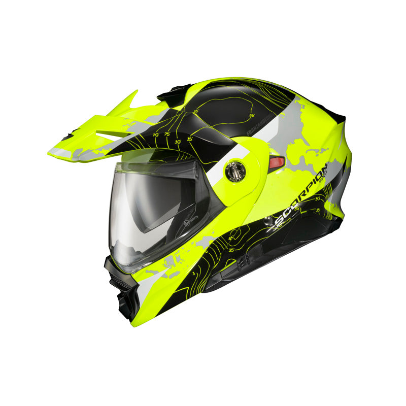 SCORPION EXO-AT960 TOPOGRAPHIC HIVIS/BLK LG DOT-ECE 96-1055