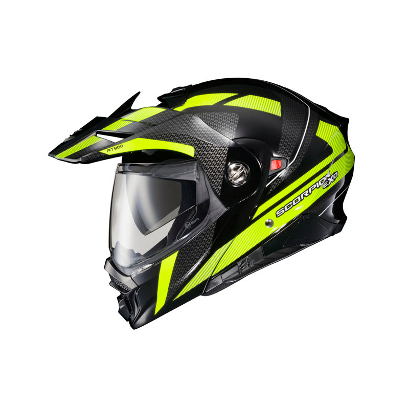 SCORPION EXO-AT960 HICKS BLK/HI-VIS LG DOT-ECE 96-1135