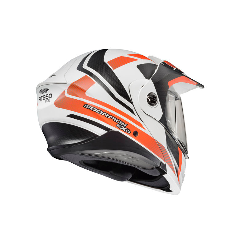 SCORPION EXO-AT960 HICKS WH/ORAN LG DOT-ECE 96-1155