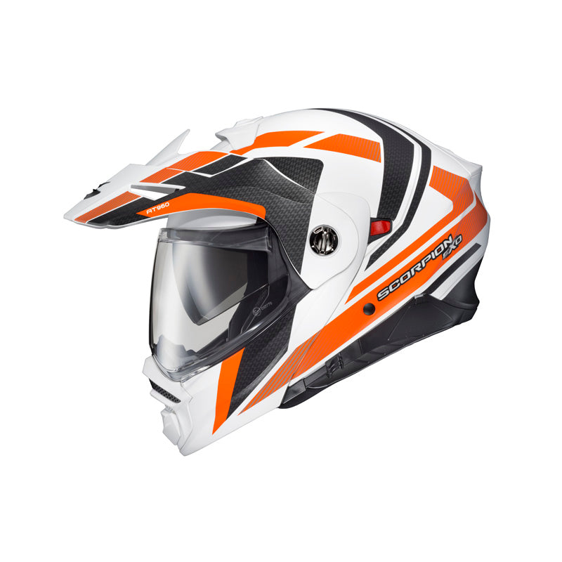 SCORPION EXO-AT960 HICKS WH/ORAN LG DOT-ECE 96-1155