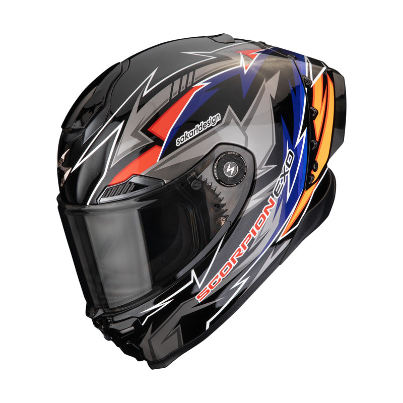 SCORPION EXO-RACE MOVE ON HELMET - BLACK/BLUE/ORANGE (L) 6505154