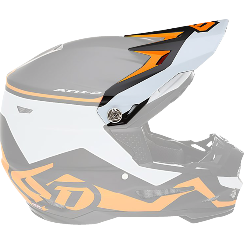6D HELMETS VISOR ATR2 DRIVE NEON-OR 72-6098