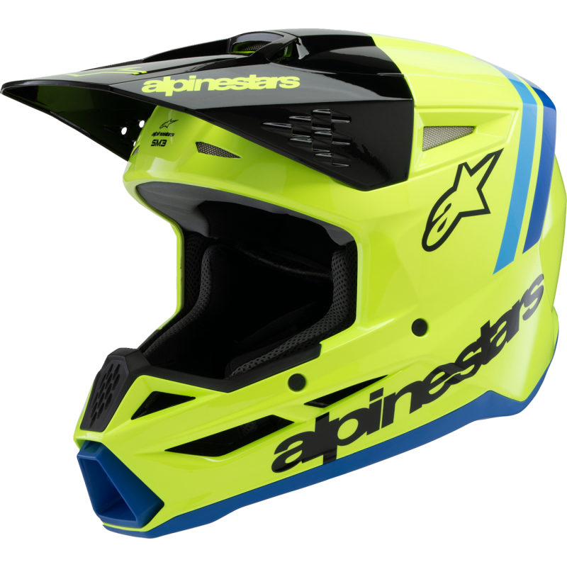 ALPINESTARS HELMET SM3 YTH RADIUM Y/B/BL L ECE06 8301925-5017-YL