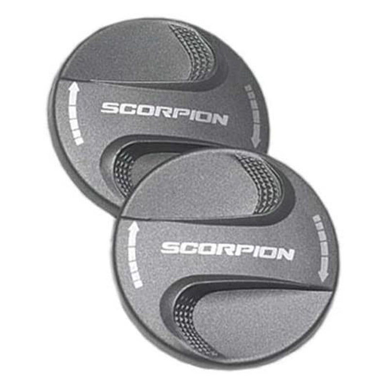 SCORPION EXO-500/1000/1100 TWIST GRIPS CHARCOAL (2 PCS) 52-513-18