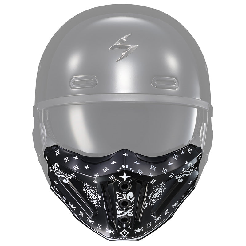 SCORPION COVERT X MASK BANDANA GLOSS BLACK 52-730-06
