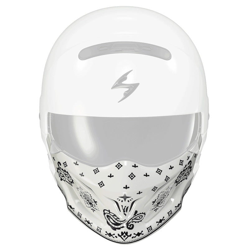 SCORPION COVERT MASK BANDANA GLOSS WHITE 52-543-26