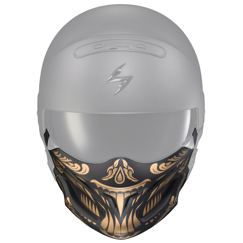 SCORPION COVERT FACE MASK APEX MATTE BLACK/GOLD 52-546-24